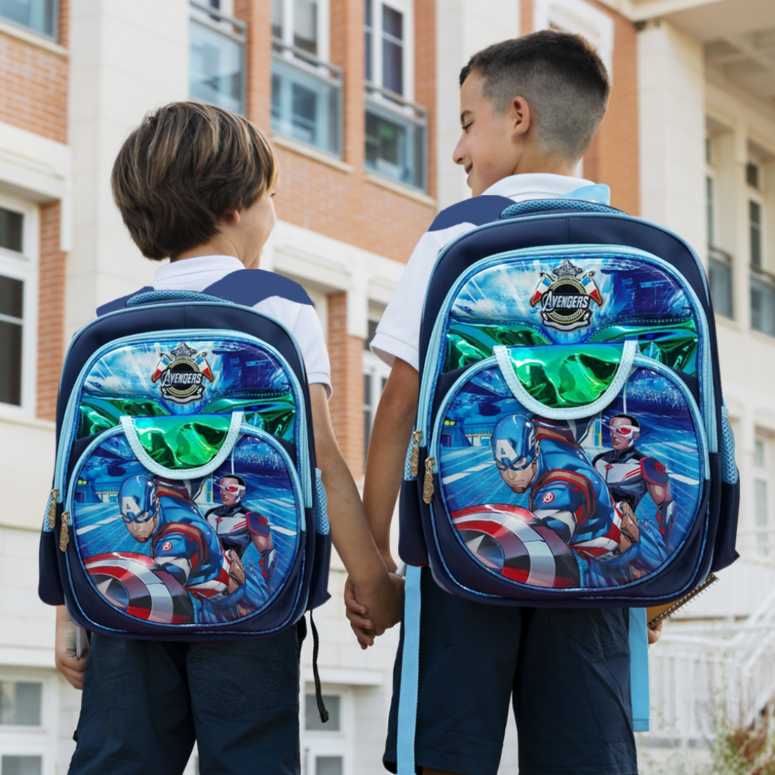 Kindergarden Primary School Backpack Cartoon Avengers | School Children's Back Backpack | Bag Sekolah