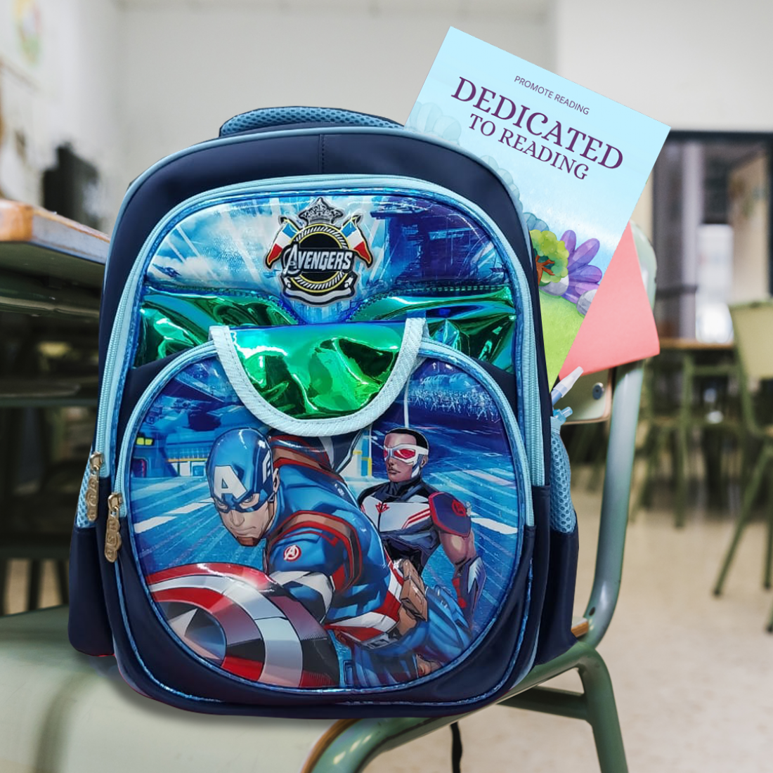 Kindergarden Primary School Backpack Cartoon Avengers | School Children's Back Backpack | Bag Sekolah