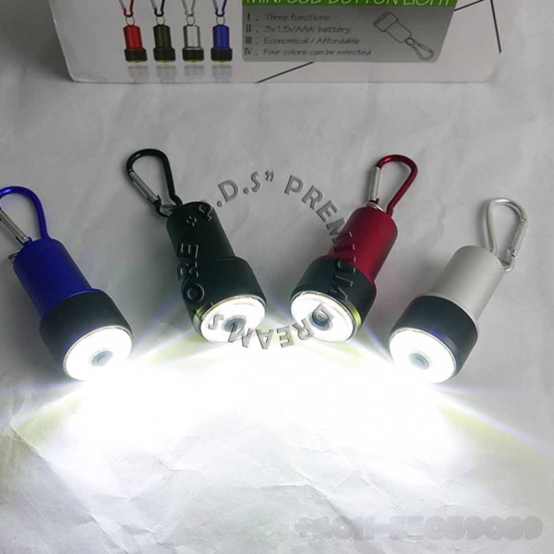 Mini LED COB Button Light | Key Chain | Key Hook