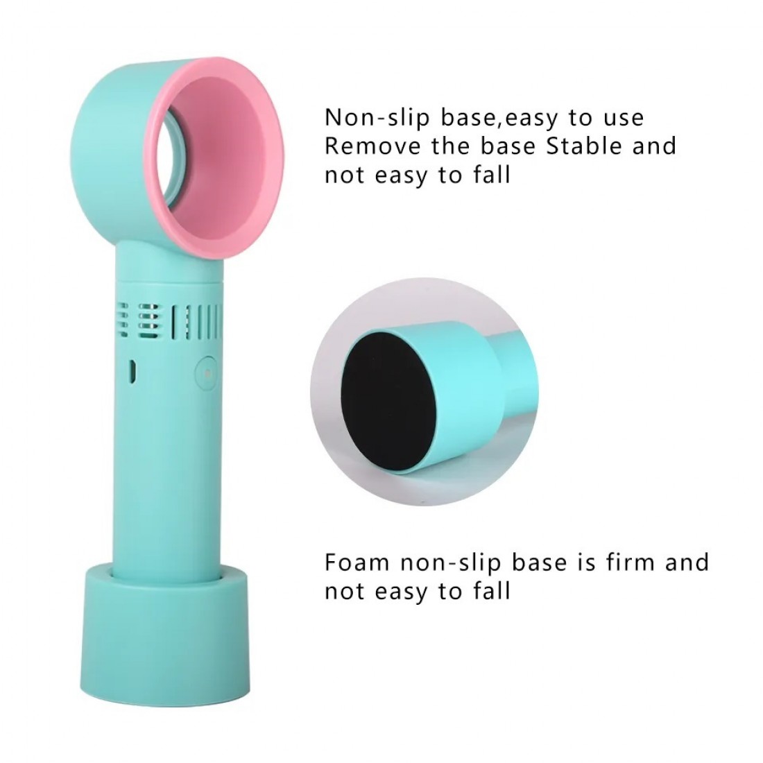 ZERO 9 Advanced Mini Bladeless Fan | Mini Fan Portable Electric Handheld Leafless Fan