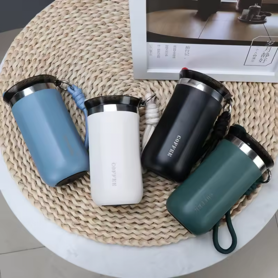 500ML Coffee Cup Thermos Cold Storage Cup Business Portable Water Cup