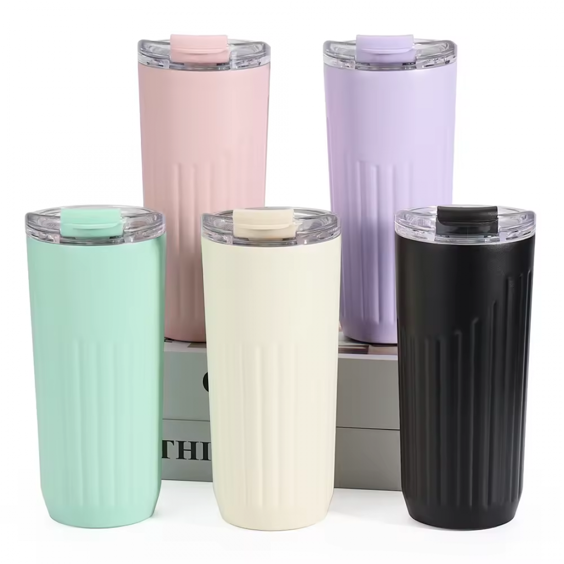 600ml Stainless Steel Coffee Tumbler Cup Insulated Travel Mug Hot Cold Drink Bottle