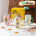 500ml Spongebob Mug Large-Capacity Water Cartoon Cup Cartoon Mug Kids Mug Gift Tumbler