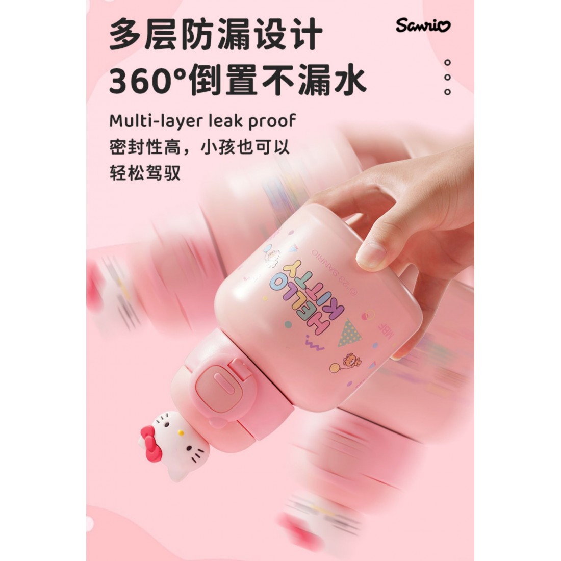 520ml Sanrio Thermos Bottle With Straw | Portable Bottle 316 Stainless Steel Cute Cup | Gift Bottle