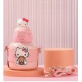 520ml Sanrio Thermos Bottle With Straw | Portable Bottle 316 Stainless Steel Cute Cup | Gift Bottle