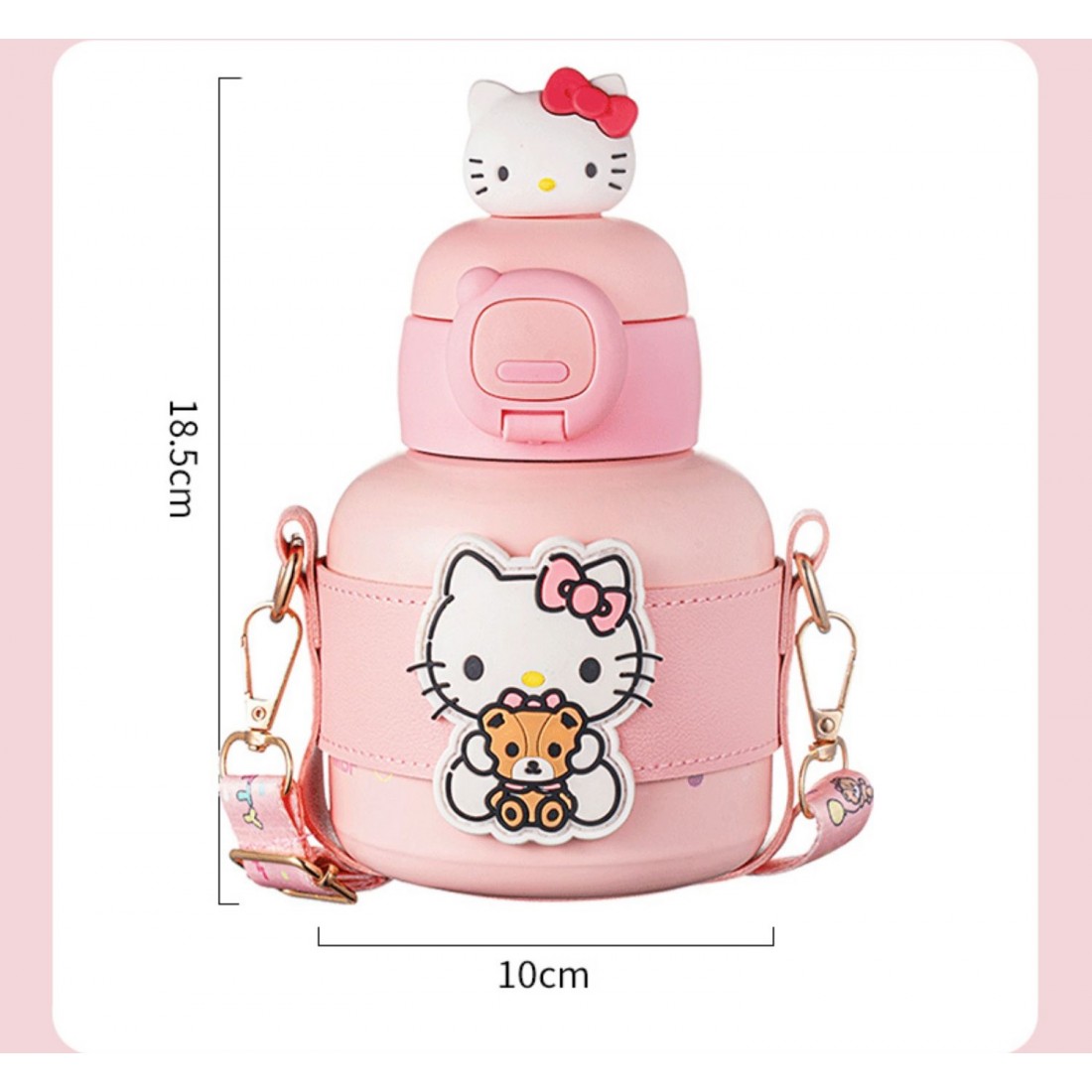 520ml Sanrio Thermos Bottle With Straw | Portable Bottle 316 Stainless Steel Cute Cup | Gift Bottle