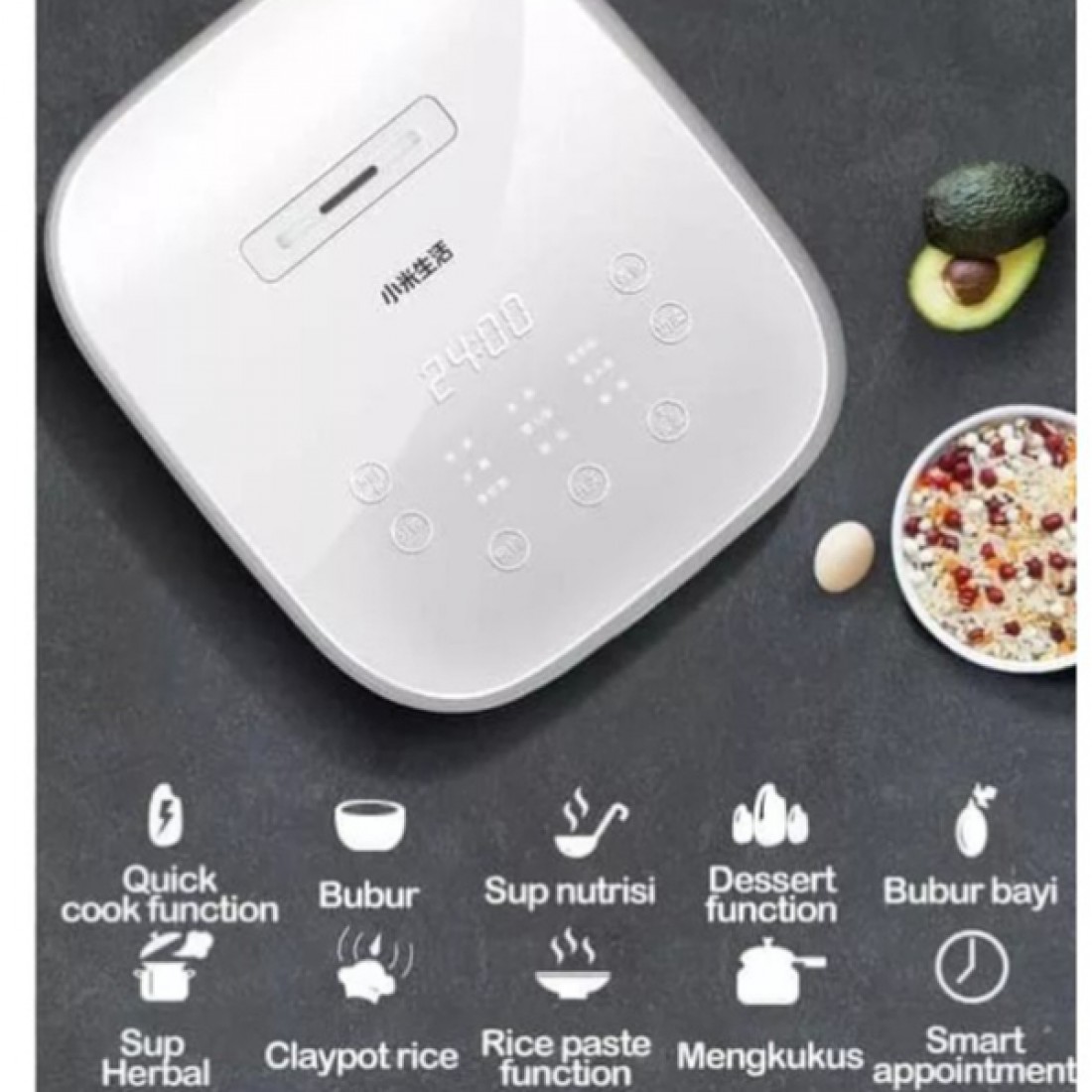 Smart Electric Rice Cooker With Non-Stick Pot Bottom | Fashionable Design