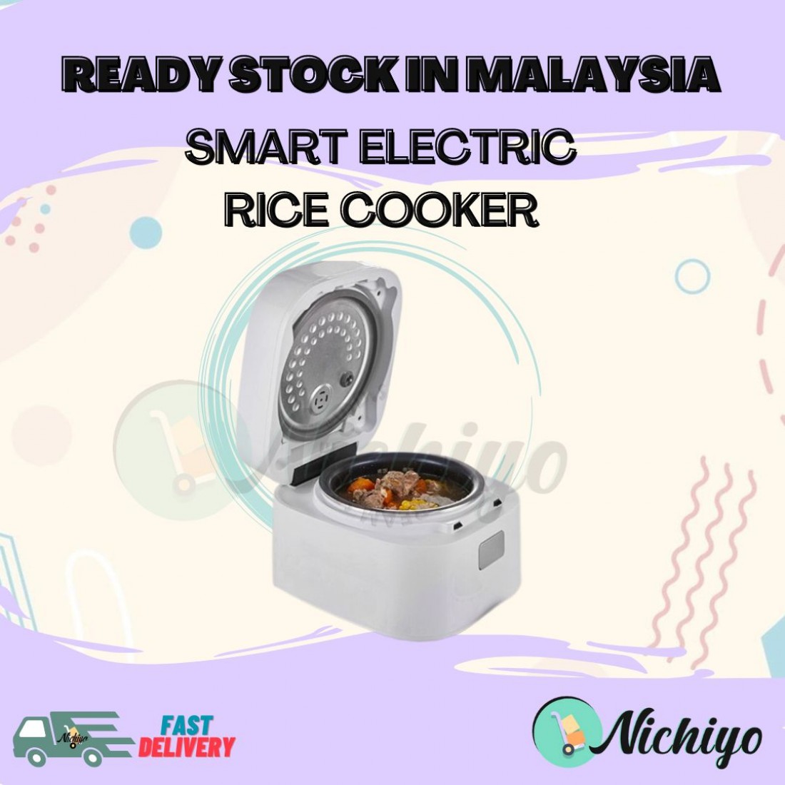 Smart Electric Rice Cooker With Non-Stick Pot Bottom | Fashionable Design