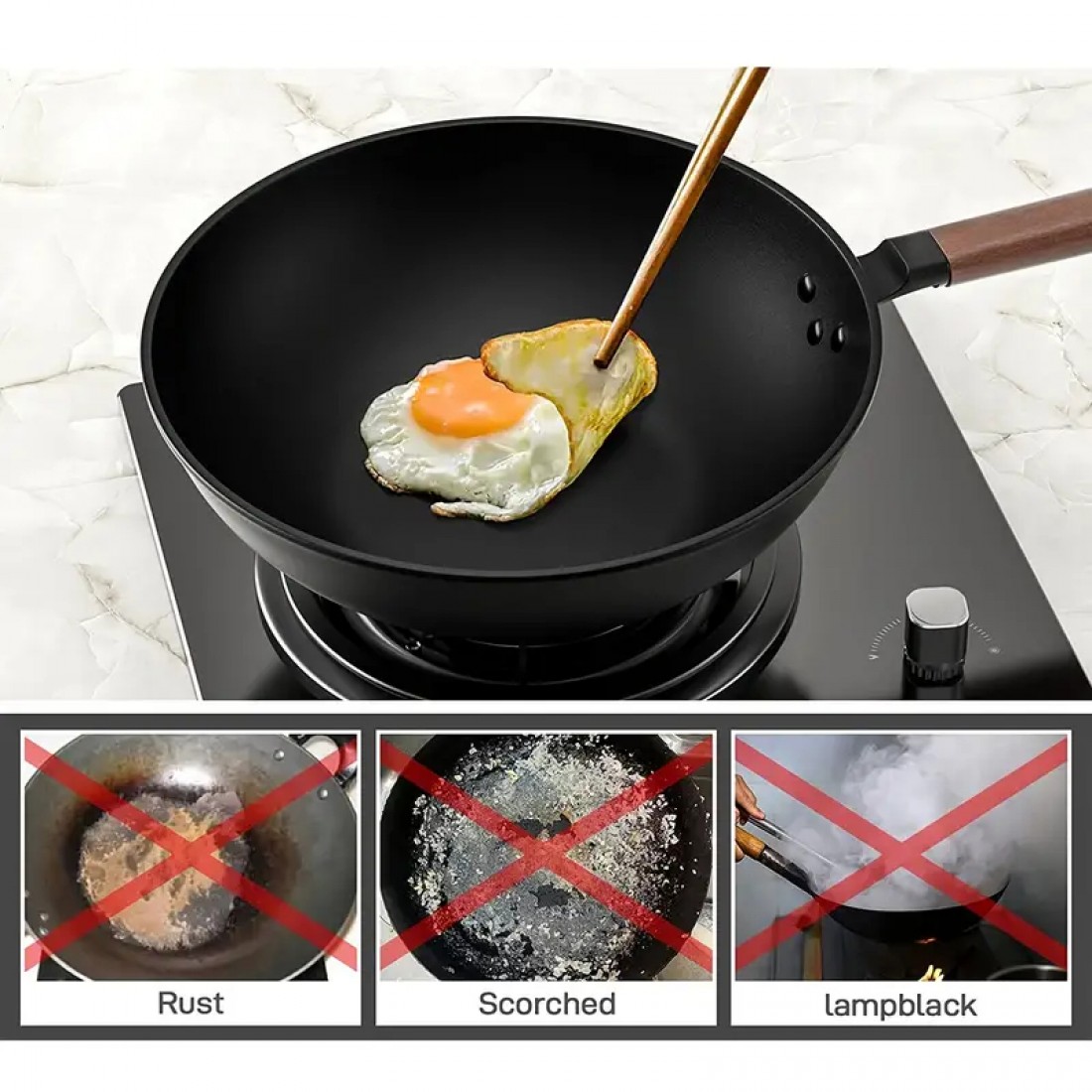 Non-Stick Cooking Wok Pan