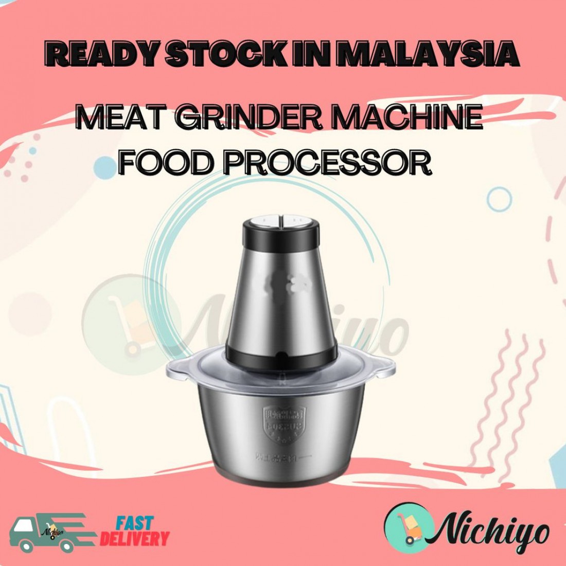 Meat Grinder Machine Food Processor 3L 