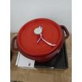 France LE CREUSET High Quality Cocotte Stew Pot Enamel Cast Iron Round Pot 3.8L 24CM French Design Kitchenware