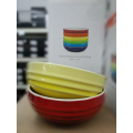 BRAND NEW Le Creuset Rainbow Ceramic Multi-Functional Set 6 Pieces Bowl 15CM