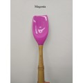 France Le Creuset Cool Color Silicone Shovel Enamel Cast Iron Spatula Wood Handle