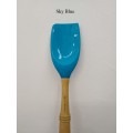 France Le Creuset Cool Color Silicone Shovel Enamel Cast Iron Spatula Wood Handle