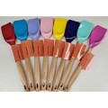 France Le Creuset Cool Color Silicone Shovel Enamel Cast Iron Spatula Wood Handle