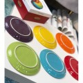 France LE CREUSET Rainbow Round Ceramic Plate Set 6 Pieces