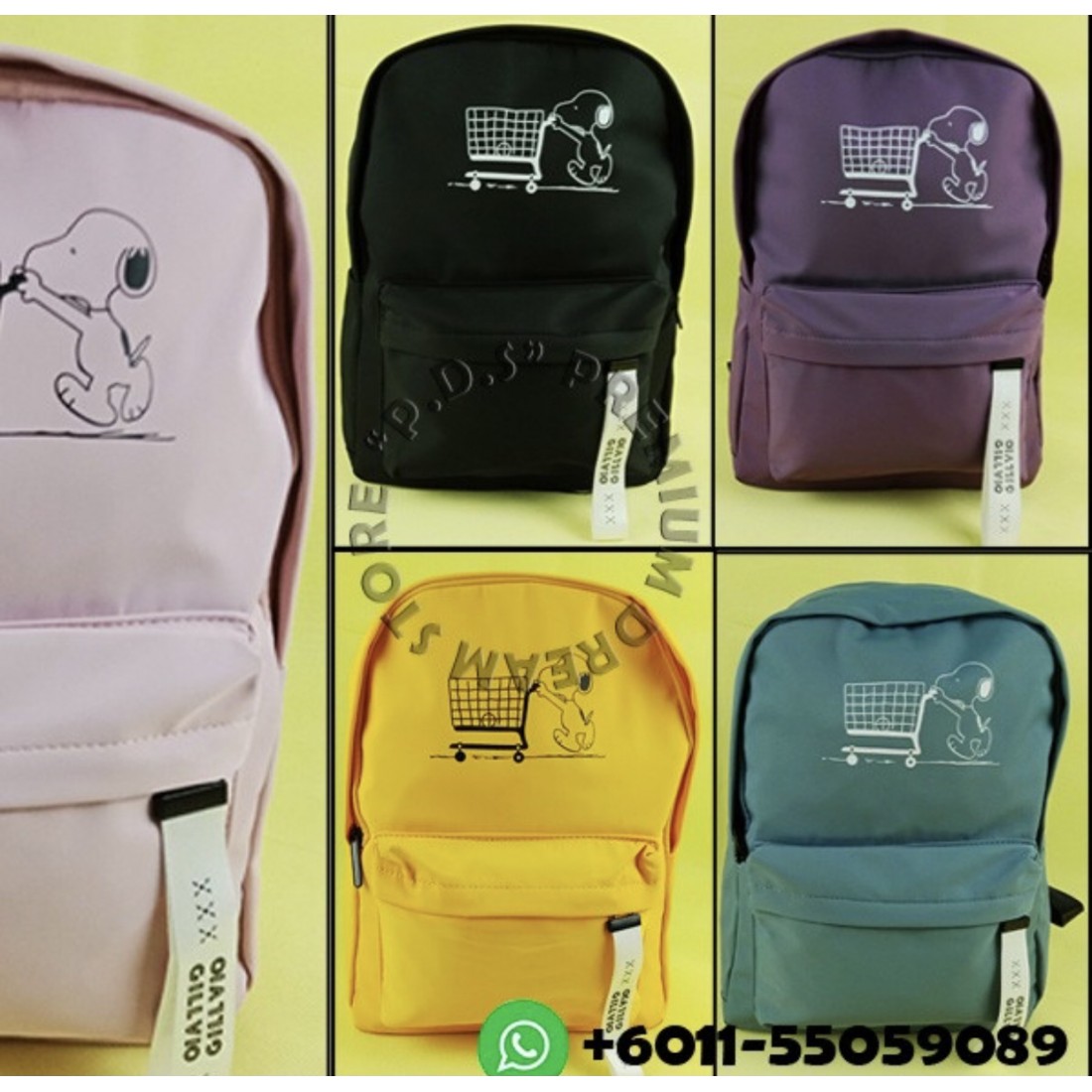 SNOOPY CUTE Backpack Bag Shoulder Bags Canvas