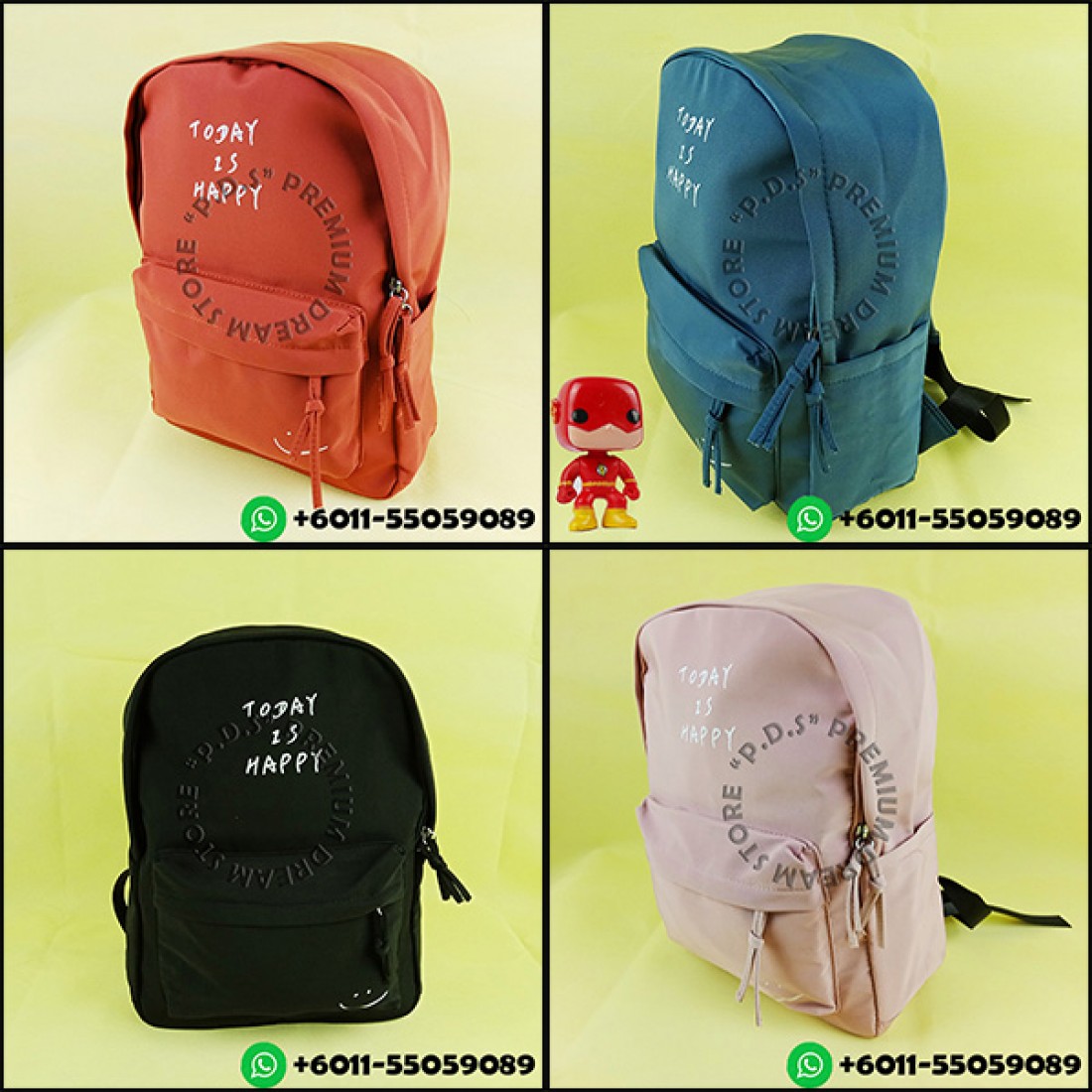 Water Resistant Cute Backpack with beautiful meaning Figurine