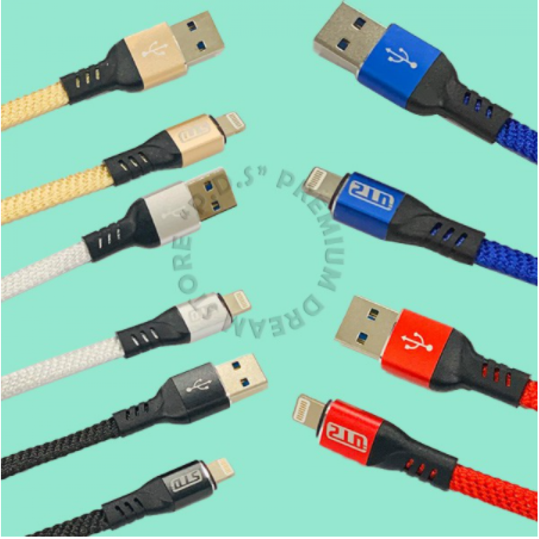 Ready Stock| STD 1000 MM USB 3.0 A Fast Charging Cable | APPLE| I-PHONE | I-PAD | 11MaxPro/11Max/11/XsMax/Xs/X/8/8Plus