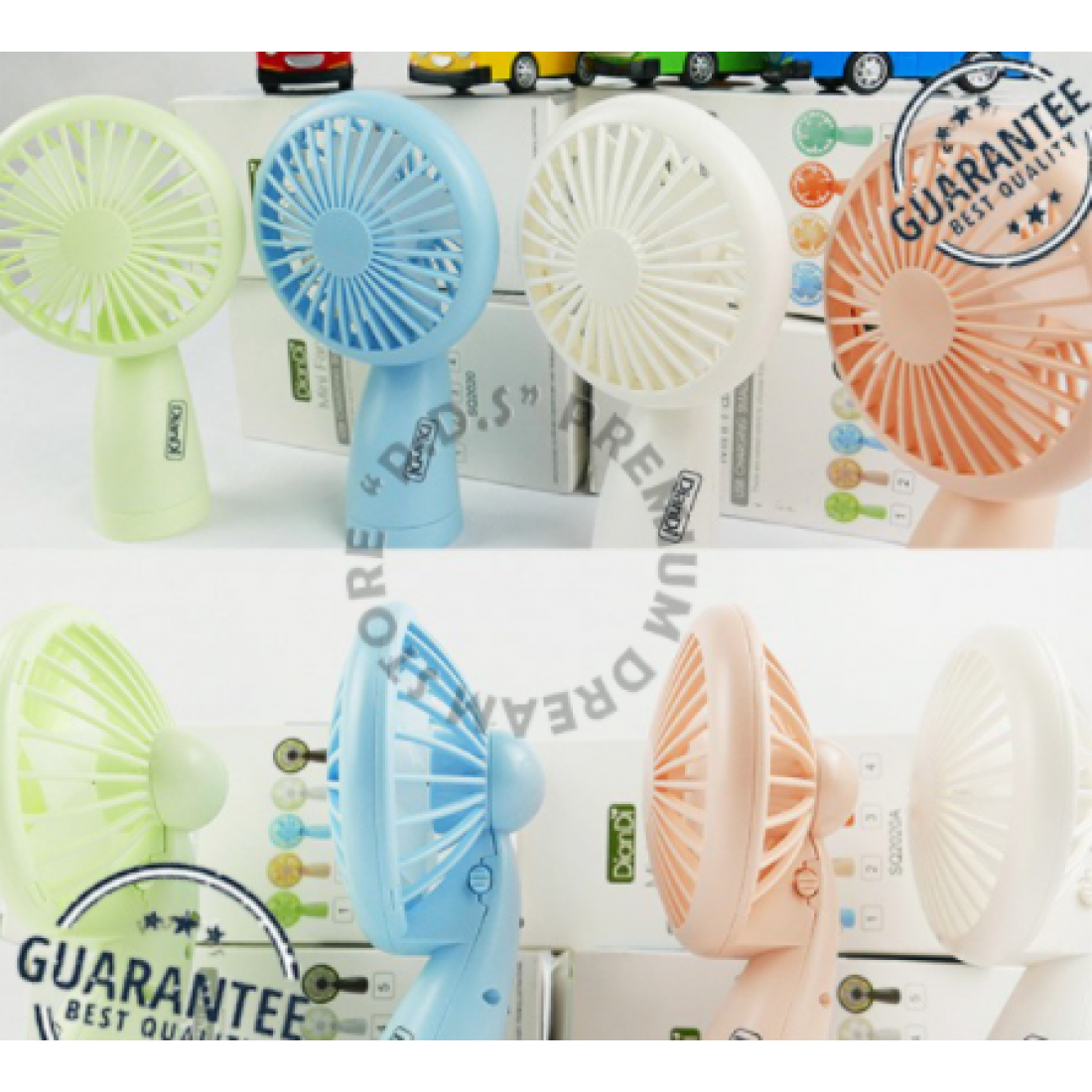 [Ready Stock] | Mini LED Hand Held Rechargeable Blower Fan For Outdoor Use