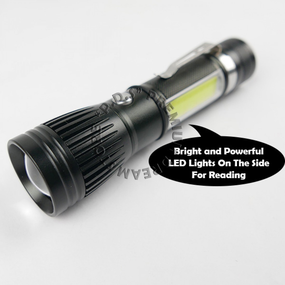 3 Way Rechargeable LED COB Flash Light | Camping | Hiking | Safety