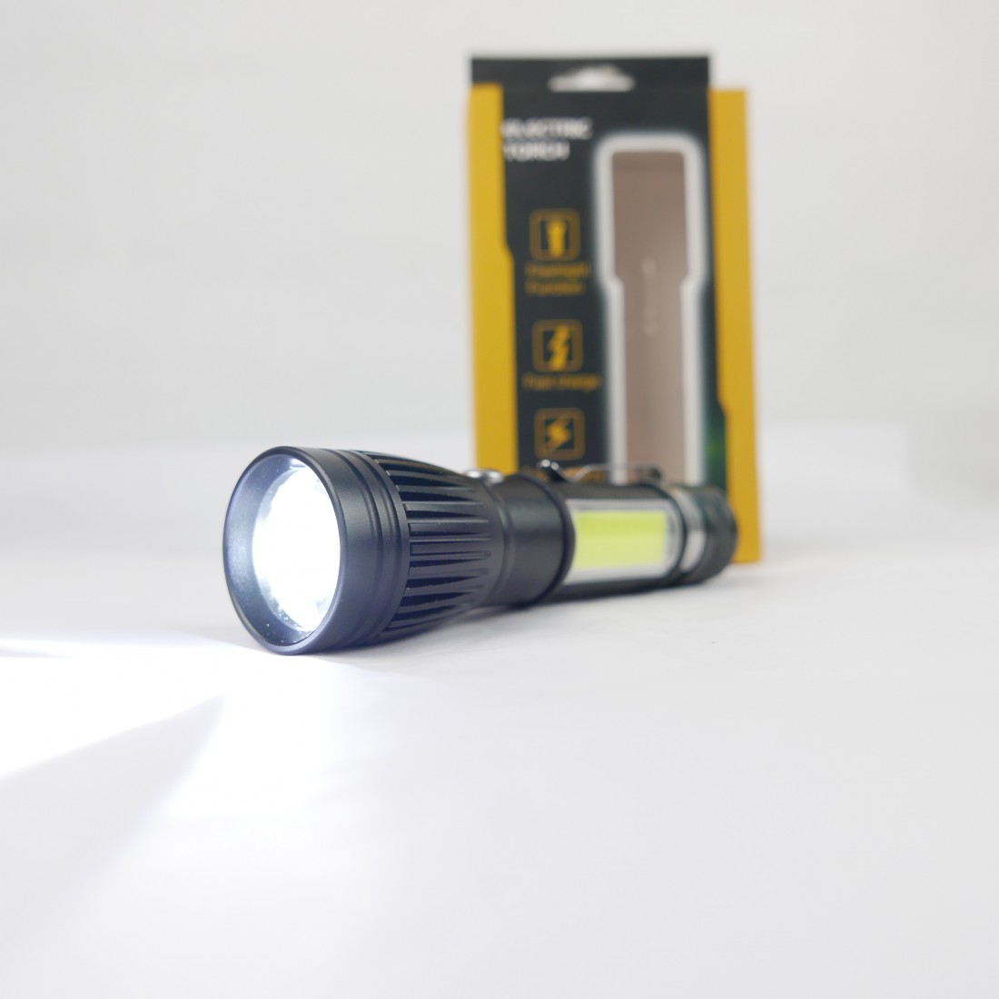 3 Way Rechargeable LED COB Flash Light | Camping | Hiking | Safety