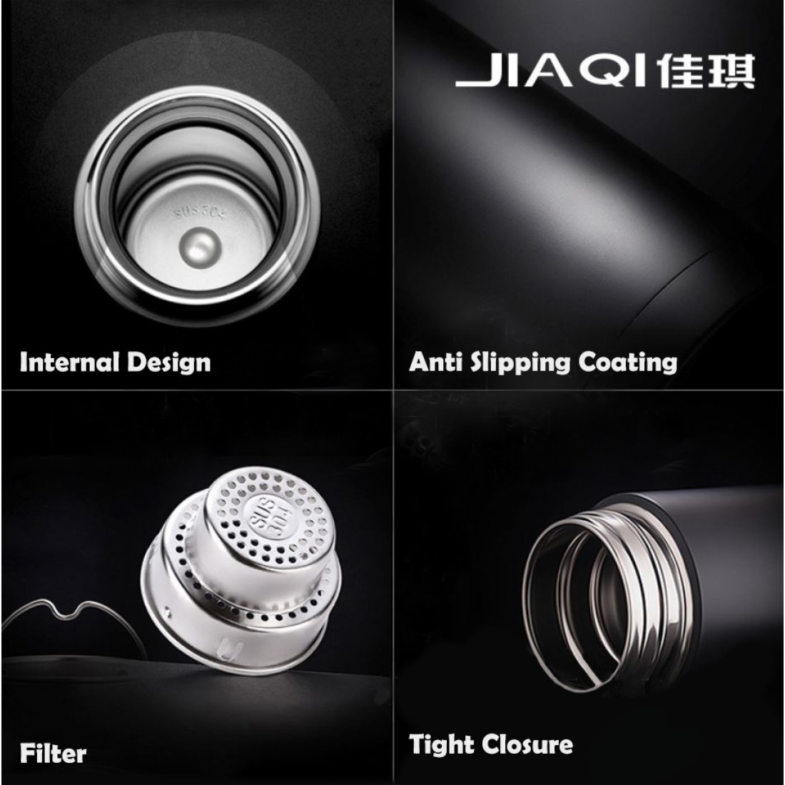  JIAQI Thermos Flask Bottle Container For Hot or Cold Water Bottle