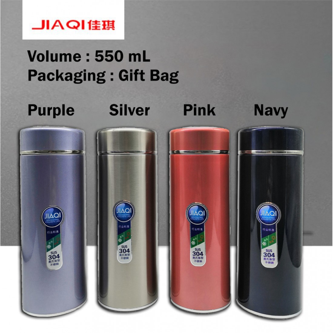  JIAQI Thermos Flask Bottle Container For Hot or Cold Water Bottle