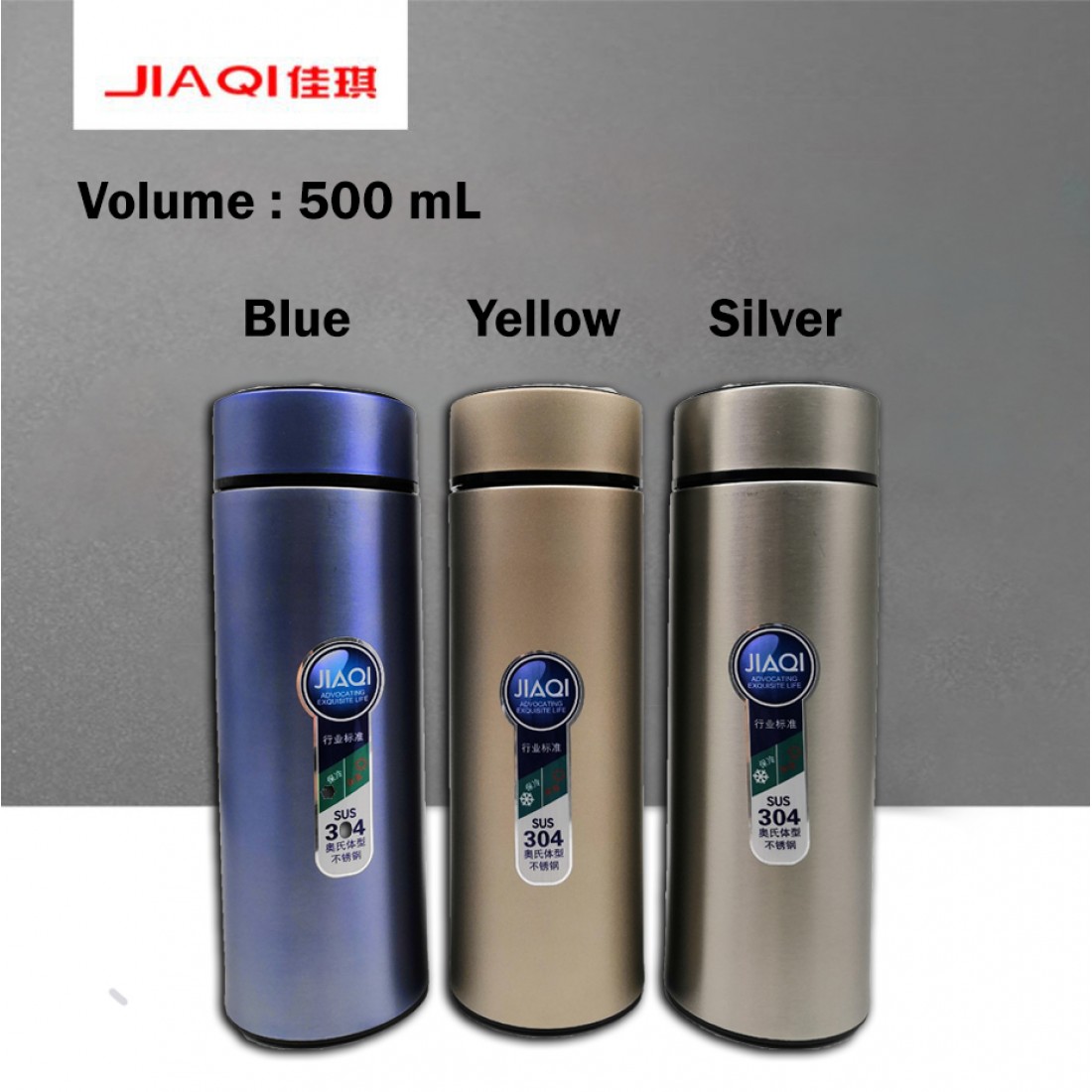  JIAQI Thermos Flask Bottle Container For Hot or Cold Water Bottle