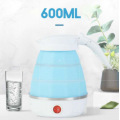 600ML Electric Foldable Kettle Collapsible Silicone Travel Water Boiler Jug