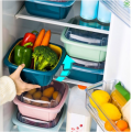 Storage Box Kitchen Refrigerator Household Storage Box Multifunctional Double-layer Drain Fresh-Keeping Box