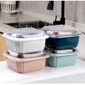 Storage Box Kitchen Refrigerator Household Storage Box Multifunctional Double-layer Drain Fresh-Keeping Box