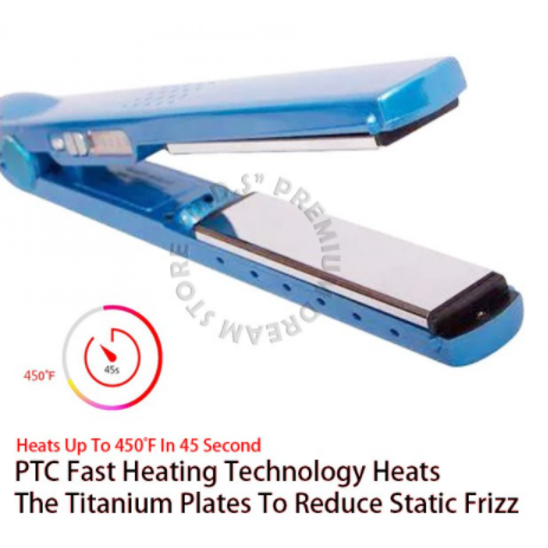 Original Korea Beauty Nano Titanium Integrated Ceramic Heater Hair Straightener | 1 1/4" Titanium