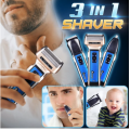 [Ready Stock ] | 3 In 1 Electric Shaver Double Reciprocating Rechargeable Batteries | RSCW-888