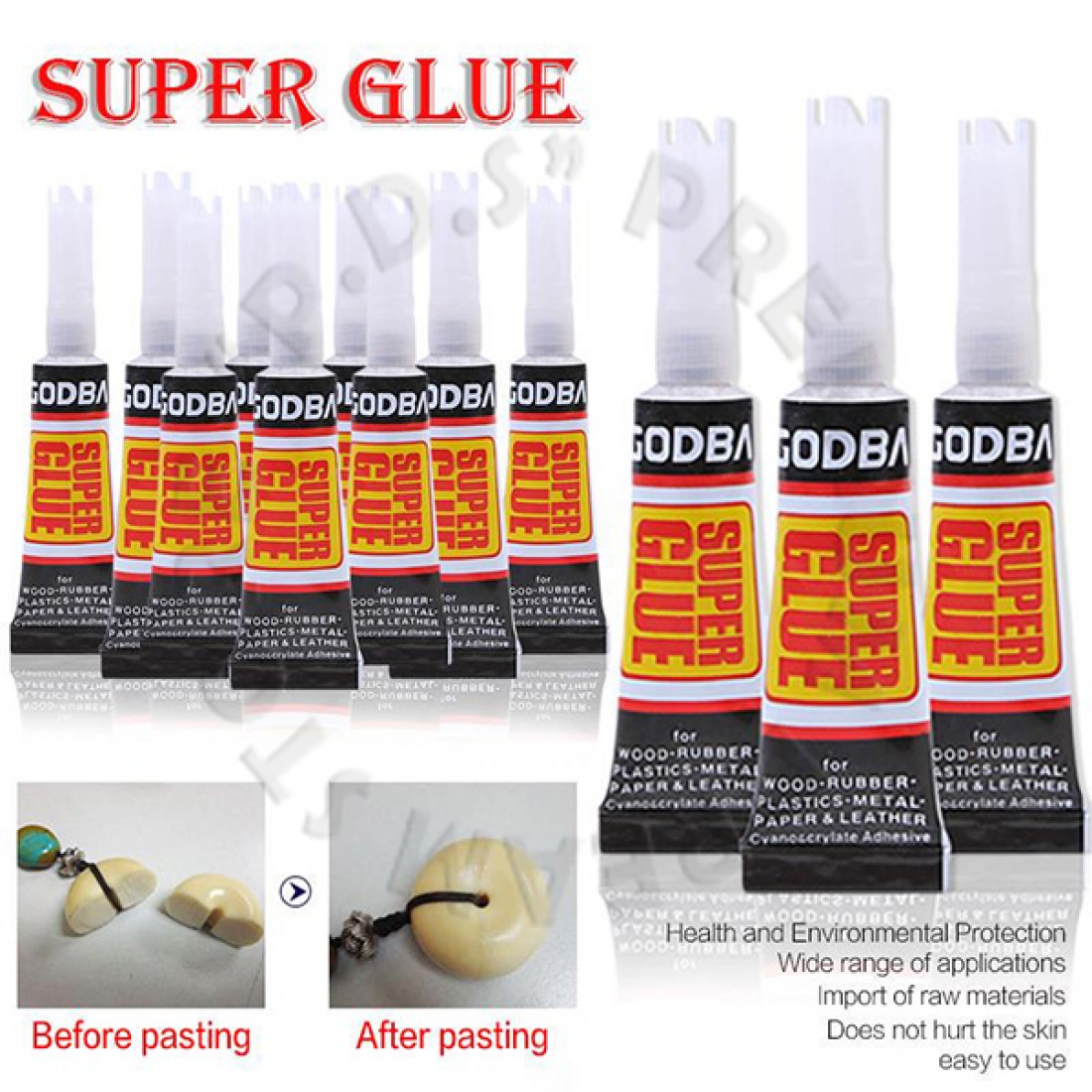 3 g Super Glue for | Rubber | Metal | Plastic | Wood | ceramics