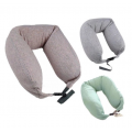 Travel Comfortable Micro Bean Adjustable Neck Pillow With Removable & Washable Pillow Cover