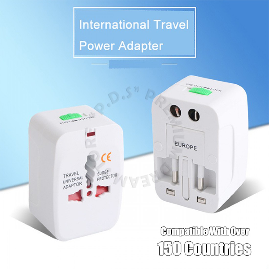 Universal Adapter All In One Compatible With Over 150 Country | With Surge Protection