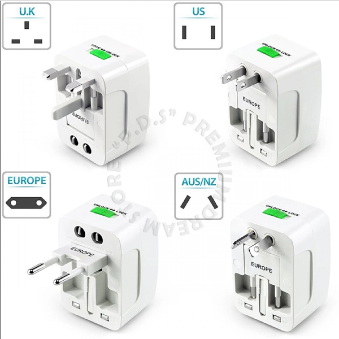 Universal Adapter All In One Compatible With Over 150 Country | With Surge Protection