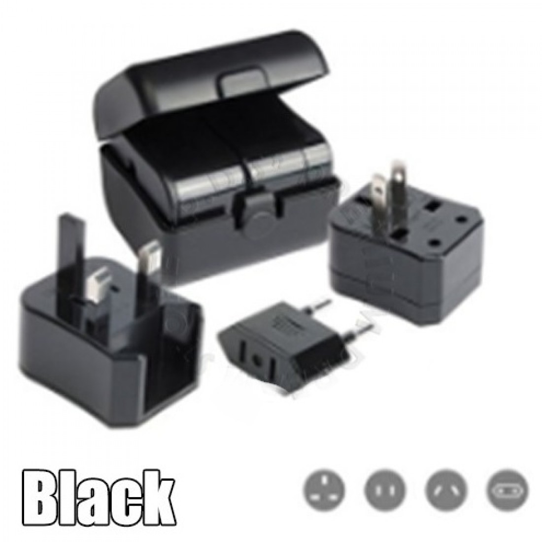 Mini 3 In 1 Universal Adapter Compatible With 150 Countries World Wide | Comes With Storage Box