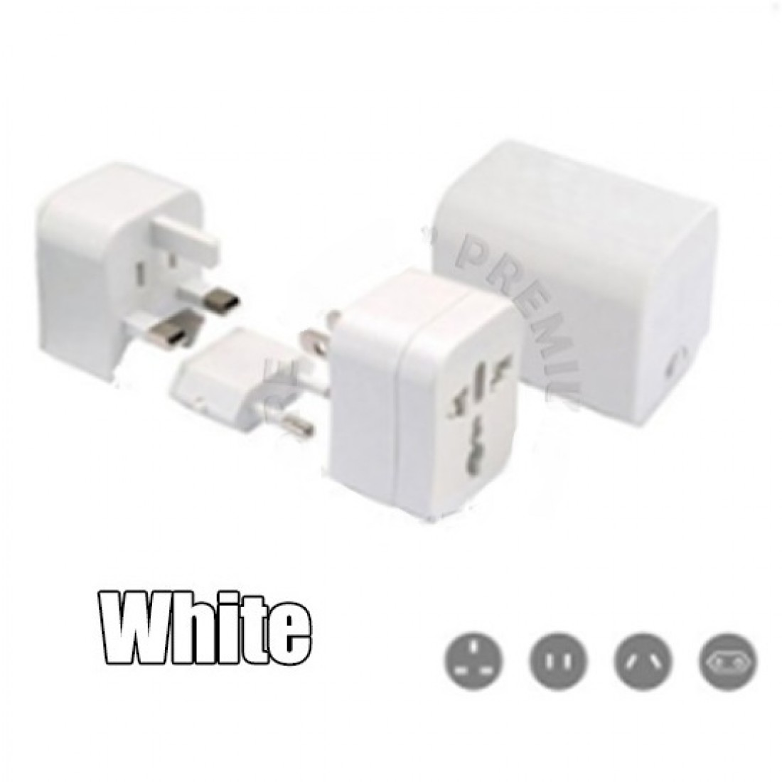 Mini 3 In 1 Universal Adapter Compatible With 150 Countries World Wide | Comes With Storage Box