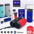 AK - 133 Portable Bluetooth Speaker With High Bass & Multi Link Compatible | Water-Resistant