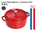 Cocottse STAUB High Quality Cast Metal Iron Cooking Pot Used By Professional chef All Around The World