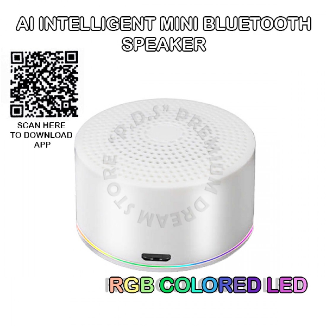 Mini AI intelligent Smart Bluetooth Speaker With 2 Way Interaction | APP Privilege | Translator | AI