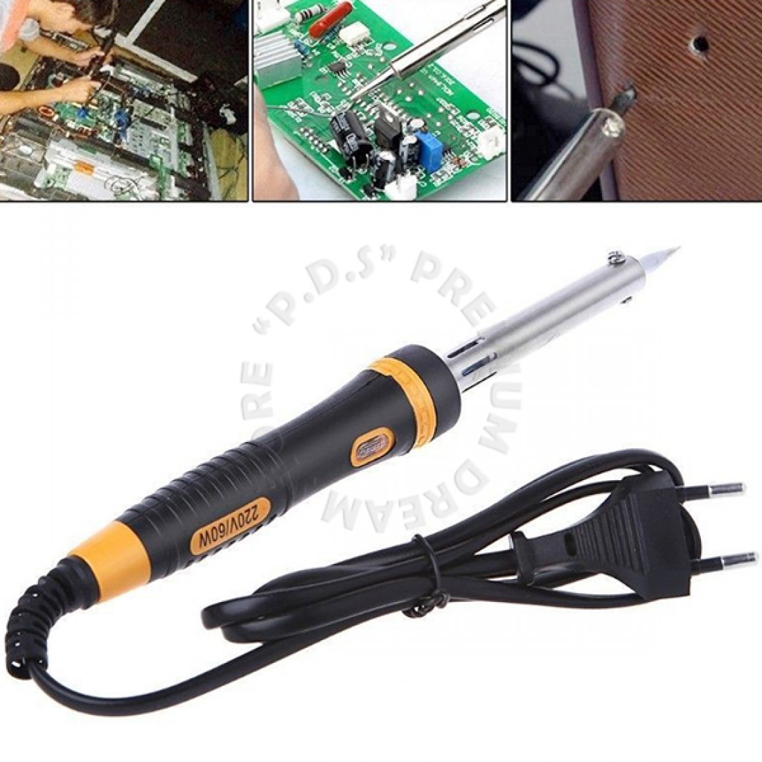 220v / 60w Electric Soldering Iron Machine With Led Light Indicator | Fast Heating | Long Lasting