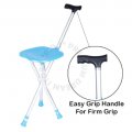 [Ready Stock] | 2 IN 1 Fold-able Cane With Chair For Older Folks To Walk & Rest Anywhere & Anytime | Cane | Chair