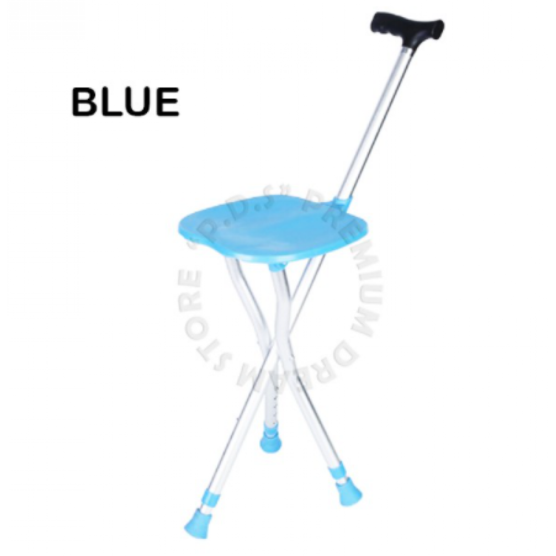 [Ready Stock] | 2 IN 1 Fold-able Cane With Chair For Older Folks To Walk & Rest Anywhere & Anytime | Cane | Chair