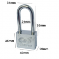 [ Ready Stock] | 40 MM Hardened Steel Shackle Top Security Pad Lock | Cant Be Cut By Saw | Cant Be Prized