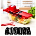 Multifunction Mandoline Slicer 10 In 1 Vegetable Grater Cutter With Stainless Steel Blade Pemotong Sayur