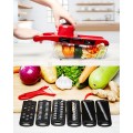 Multifunction Mandoline Slicer 10 In 1 Vegetable Grater Cutter With Stainless Steel Blade Pemotong Sayur