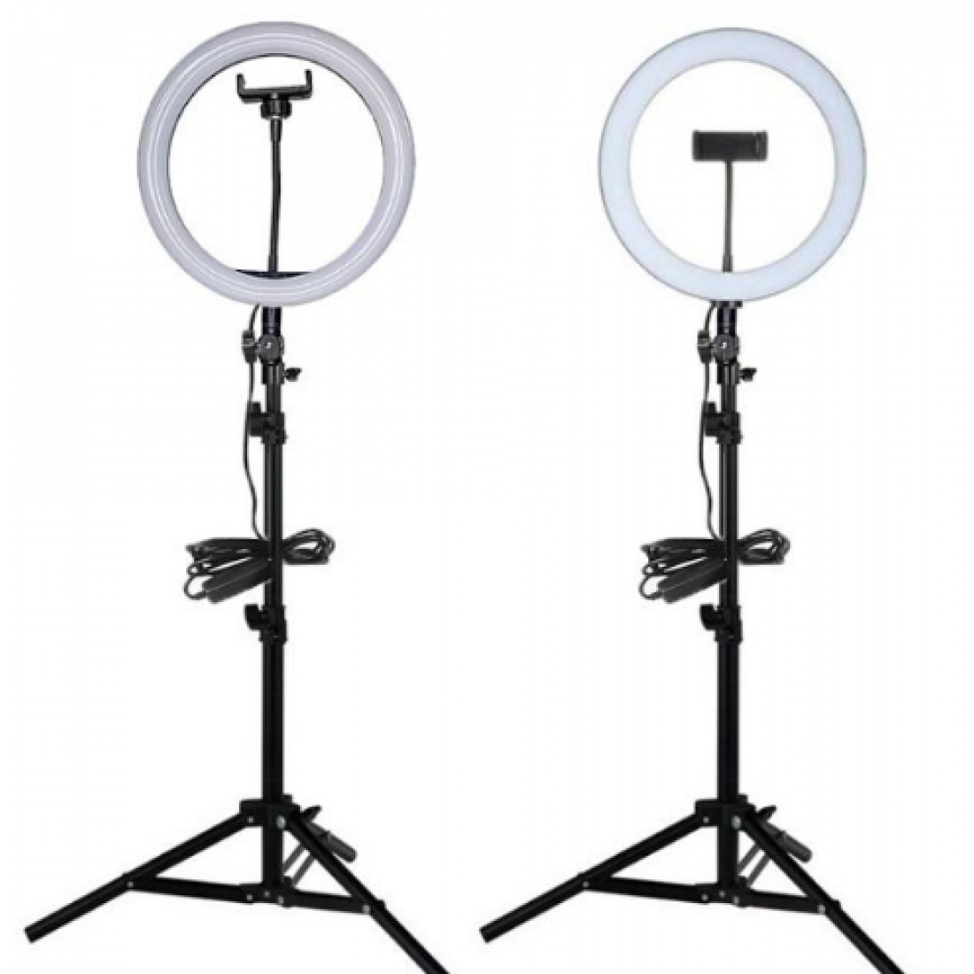 26CM 12w Self-timer Ring Light for Mobile Phone Shooting And Live Streaming Fill Light With 210CM Tripod Phone Holder